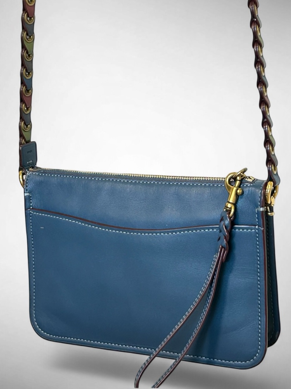 COACH 1941 Grommet Links Glovetanned Leather Soho Crossbody/Wristlet/Clutch - Picture 3 of 15